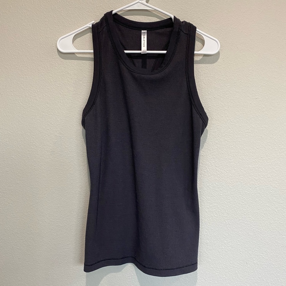 Fabletics waffle knit racer back tank top woman’s size large